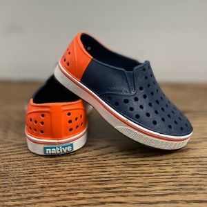 Native Shoes Miles Colorblock Slip-On Sneaker in Blue/Sunset, Size 6 M Walker